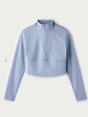 RHONE Women’s Heather Revive 1/4 zip in Forever Blue Heather size medium NWT